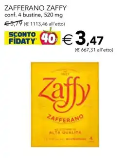 Esselunga Zafferano zaffy offerta