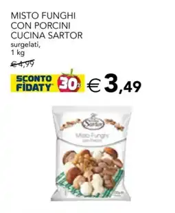 Esselunga Misto funghi con porcini cucina SARTOR offerta
