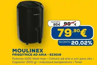 Euronics Friggitrice ad aria ez3018 offerta