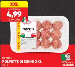 ALDI Il podere polpette di suino XXL offerta