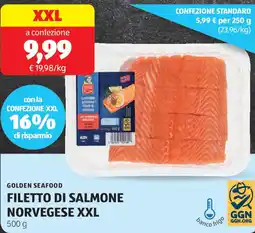 ALDI Golden seafood filetto di salmone norvegese XXL offerta