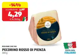 ALDI Regione che vai pecorino rosso di pienza offerta