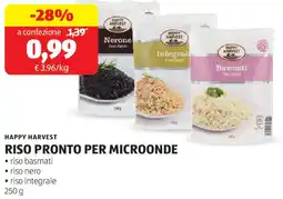 ALDI Happy harvest riso pronto per microonde offerta