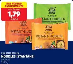 ALDI Asia green garden noodles istantanei offerta