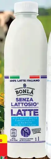 ALDI Bonla latte parzialmente scremato offerta