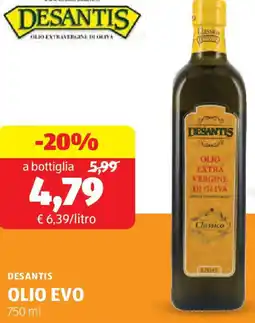 ALDI Desantis olio EVO offerta