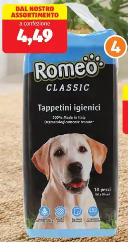 ALDI Romeo tappetini igienici 10 pezzi offerta