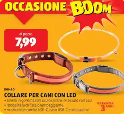 ALDI Romeo collare per cani con LED offerta