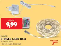 ALDI Casalux strisce a LED 10 M offerta