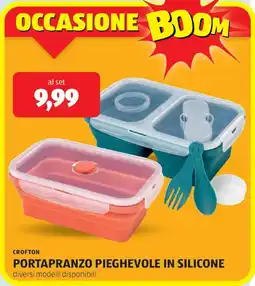 ALDI Crofton portapranzo pieghevole in silicone offerta