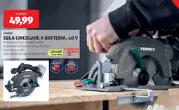 ALDI Ferrex sega circolare a batteria, 40 V offerta