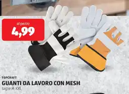 ALDI Topcraft guanti da lavoro con mesh offerta