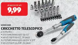 ALDI Workzone cricchetto telescopico offerta