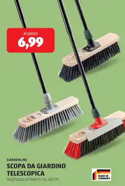 ALDI Gardenline scopa da giardino telescopica offerta