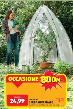 ALDI Gardenline serra invernale offerta