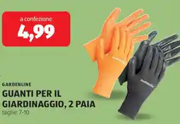 ALDI Gardenline guanti per il giardinaggio, 2 paia offerta