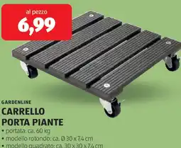 ALDI Gardenline carrello porta piante offerta