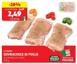 ALDI Il podere sovracosce di pollo offerta