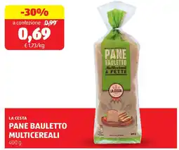 ALDI La cesta pane bauletto multicereali offerta