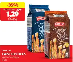 ALDI Snack fun twisted sticks offerta