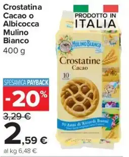 Carrefour Express Crostatina Cacao o Albicocca Mulino Bianco offerta