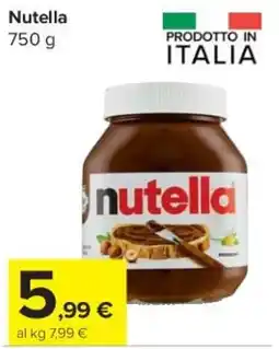 Carrefour Express Nutella offerta