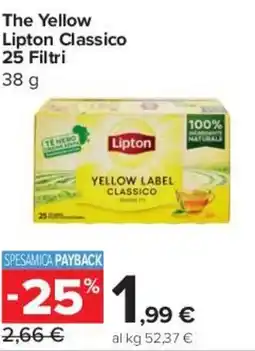 Carrefour Express The Yellow Lipton Classico 25 Filtri offerta