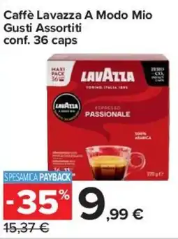 Carrefour Express Caffè Lavazza A Modo Mio Gusti Assortiti conf. 36 caps offerta