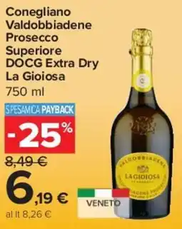 Carrefour Express Conegliano Valdobbiadene Prosecco Superiore DOCG Extra Dry offerta