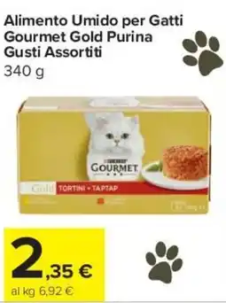 Carrefour Express Alimento Umido per Gatti Gourmet Gold Purina Gusti Assortiti offerta