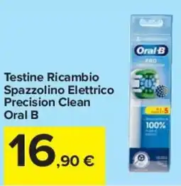 Carrefour Express Testine Ricambio Spazzolino Elettrico Precision Clean Oral B offerta