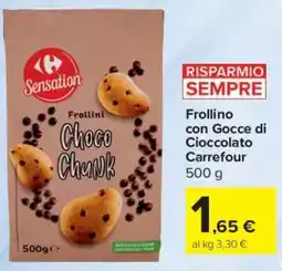 Carrefour Express Frollino con Gocce di Cioccolato Carrefour offerta