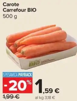 Carrefour Express Carote Carrefour BIO offerta