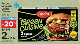 Carrefour Express Burger Vegetale Green Cuisine offerta