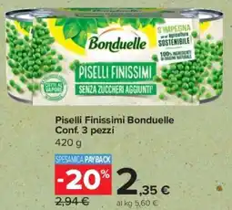 Carrefour Express Piselli Finissimi Bonduelle Conf. 3 pezzi offerta