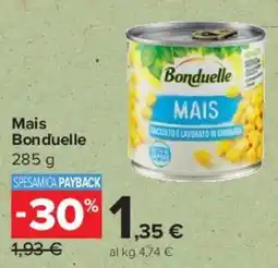 Carrefour Express Mais Bonduelle offerta