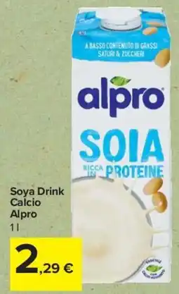 Carrefour Express Soya Drink Calcio Alpro offerta