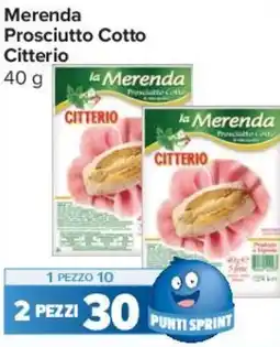 Carrefour Express Merenda Prosciutto Cotto Citterio offerta