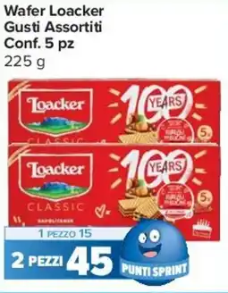 Carrefour Express Wafer Loacker Gusti Assortiti Conf. 5 pz offerta