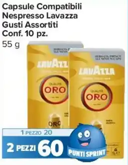 Carrefour Express Capsule Compatibili Nespresso Lavazza Gusti Assortiti Conf. 10 pz. offerta