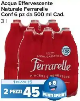 Carrefour Express Acqua Effervescente Naturale Ferrarelle Conf 6 pz offerta