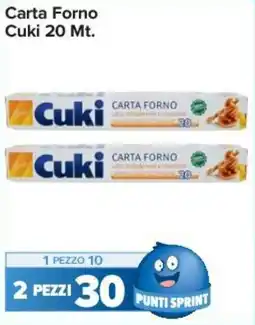 Carrefour Express Carta Forno Cuki 20 Mt. offerta