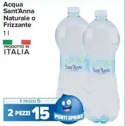 Carrefour Express Acqua Sant'Anna Naturale o Frizzante offerta