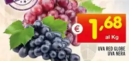 Centro Commerciale Discount Uva red globe uva nera offerta