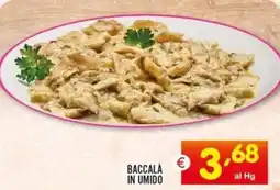 Centro Commerciale Discount Baccala in umido offerta