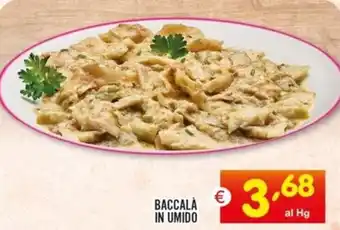 Centro Commerciale Discount Baccala in umido offerta