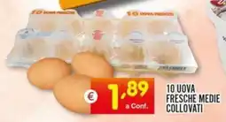 Centro Commerciale Discount 10 uova fresche medie collovati offerta