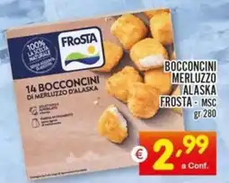 Centro Commerciale Discount Bocconcini merluzzo alaska FROSTA-MSC offerta