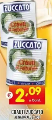 Centro Commerciale Discount Crauti zuccato al naturale offerta