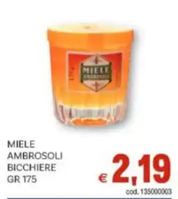Vivo Supermercati Miele ambrosoli bicchiere offerta